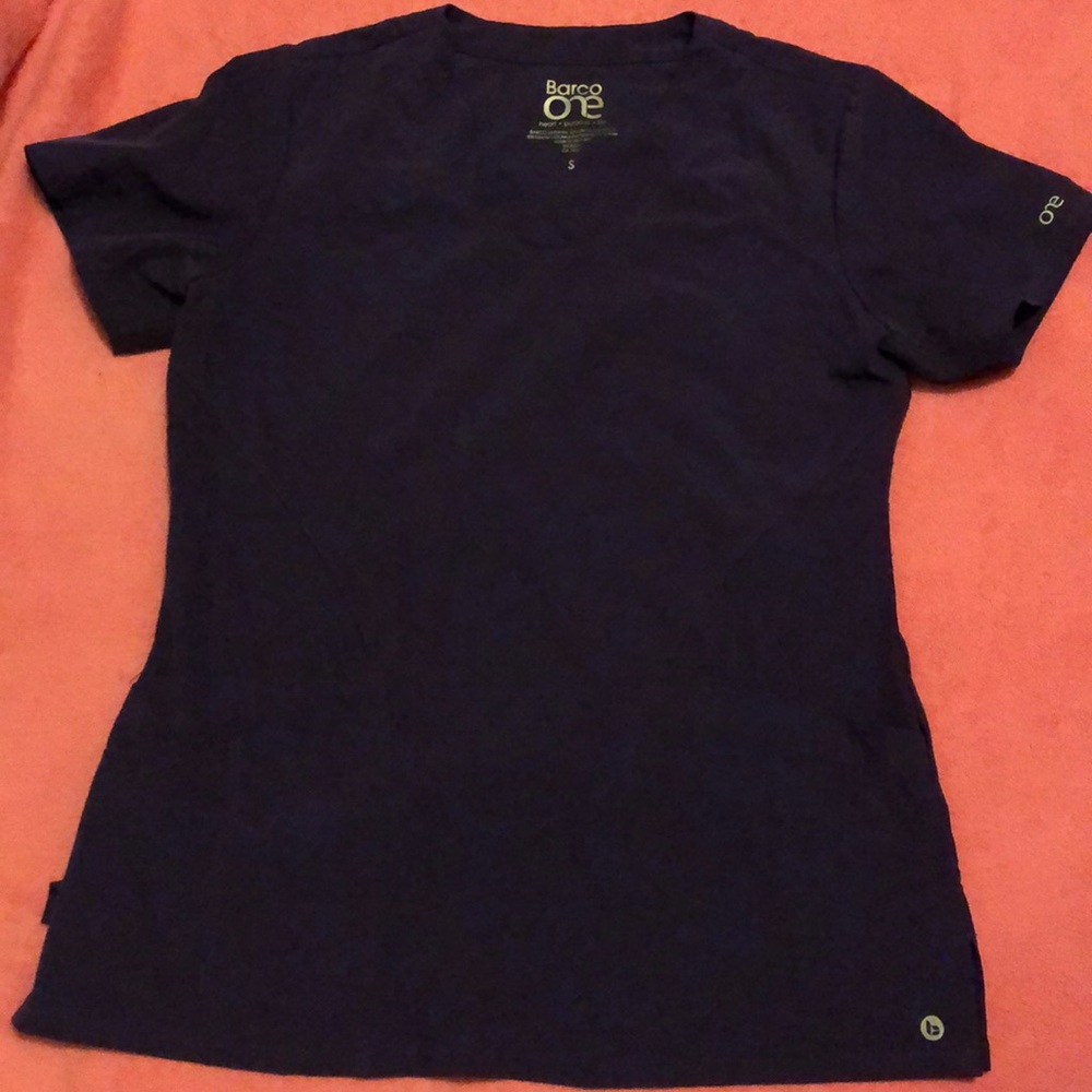 Dark purple Barco One scrub top